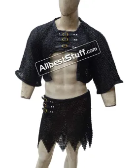 8 mm Chainmail Voider and Skirt Combo Flat Ring